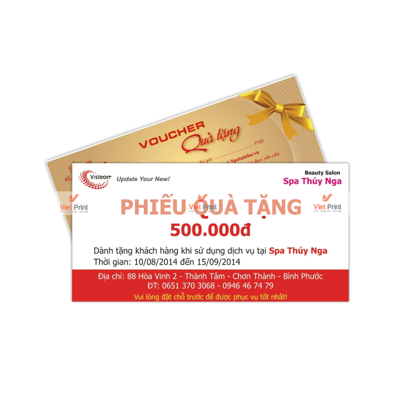 In Voucher Tại Huế – Thiết Kế Ấn Tượng, In Ấn Sắc Nét