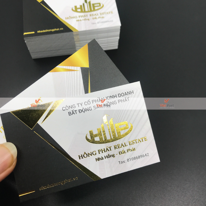 In Danh Thiếp Ép Kim Tại Huế – Sang Trọng Trong Từng Chi Tiết